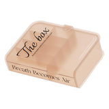 Desktop Organizer Box Data Cable Storage Case Plastic Book Design Home Decoration for Line Earbud Translucent Pink