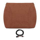 Khaki Portable Heating Waist Cushion USB Port 3 Adjustable Temperature Heating Lumbar Support Cushion