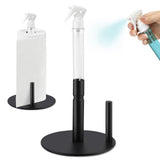 Paper Towel Holder Spray Bottle Standing Paper Tissue Roll Rack for Kitchen Bathroom