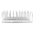 2Pcs Pot Lid Organizer Kitchen Stainless Steel Drainer Commodity Shelf Tabletop Bowl Dish Storage Rack