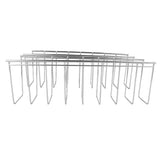 2Pcs Pot Lid Organizer Kitchen Stainless Steel Drainer Commodity Shelf Tabletop Bowl Dish Storage Rack