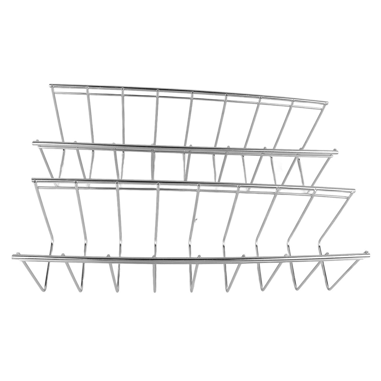 2Pcs Pot Lid Organizer Kitchen Stainless Steel Drainer Commodity Shelf Tabletop Bowl Dish Storage Rack