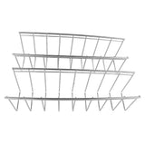 2Pcs Pot Lid Organizer Kitchen Stainless Steel Drainer Commodity Shelf Tabletop Bowl Dish Storage Rack