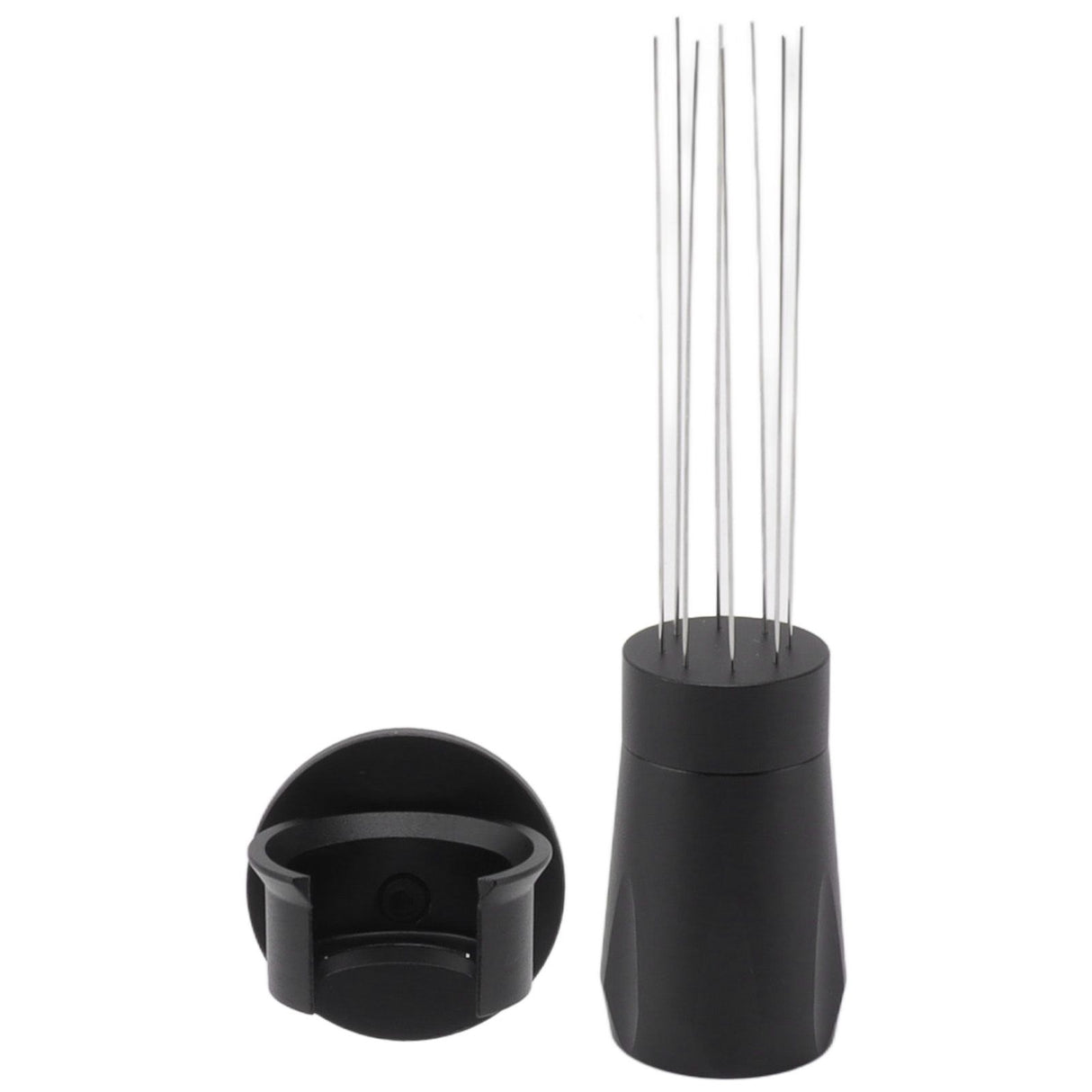Coffee Distribution Tool Non Stick Black Aluminum Alloy Stainless Steel Coffee Stirring Tamper for Coffee Making