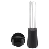 Coffee Distribution Tool Non Stick Black Aluminum Alloy Stainless Steel Coffee Stirring Tamper for Coffee Making