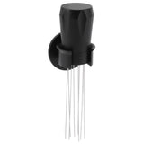 Coffee Distribution Tool Non Stick Black Aluminum Alloy Stainless Steel Coffee Stirring Tamper for Coffee Making - Side View