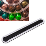 Acrylic Capsule Holder Compatible Vertically Horizontally Mounted On Walls Under Cabinet Coffee Pod Holder for 10 Cup Capacity
