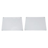 15.7 X 11.8in Magnetic Dry Erase Calendar Acrylic Clear Planner Board For Fridge Refrigerator Weekly Plan Board + Blank Board - Low Angle