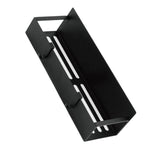 Fridge Spice Rack Magnetic with Hook Hanging Seasoning Holder Rack for Kitchen Storage Black 27x8.5x5cm / 10.6x3.3x2.0in - Side View