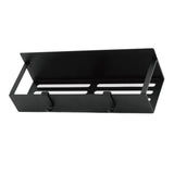 Fridge Spice Rack Magnetic with Hook Hanging Seasoning Holder Rack for Kitchen Storage Black 27x8.5x5cm / 10.6x3.3x2.0in