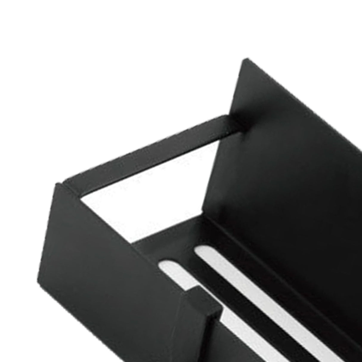 Fridge Spice Rack Magnetic with Hook Hanging Seasoning Holder Rack for Kitchen Storage Black 27x8.5x5cm / 10.6x3.3x2.0in