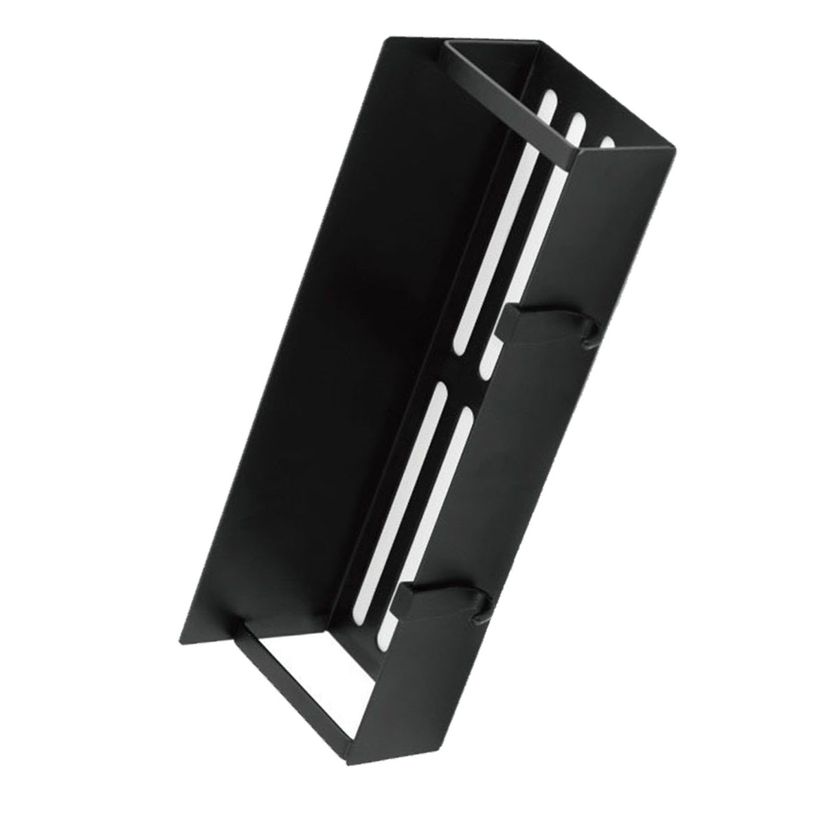 Fridge Spice Rack Magnetic with Hook Hanging Seasoning Holder Rack for Kitchen Storage Black 29.5x9.5x5cm / 11.6x3.7x2.0in