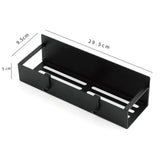 Fridge Spice Rack Magnetic with Hook Hanging Seasoning Holder Rack for Kitchen Storage Black 29.5x9.5x5cm / 11.6x3.7x2.0in - Extra Image