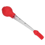Turkey Baster Needle with Sauce Brush Barbecue Oil Drip Seasoning Tube Tools Sauce Needle Red - Top-Down View