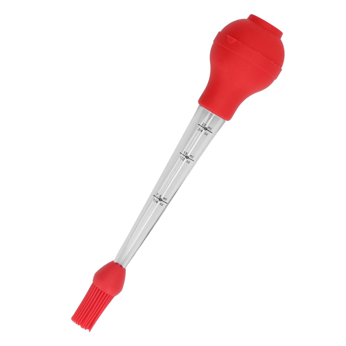 Turkey Baster Needle with Sauce Brush Barbecue Oil Drip Seasoning Tube Tools Sauce Needle Red