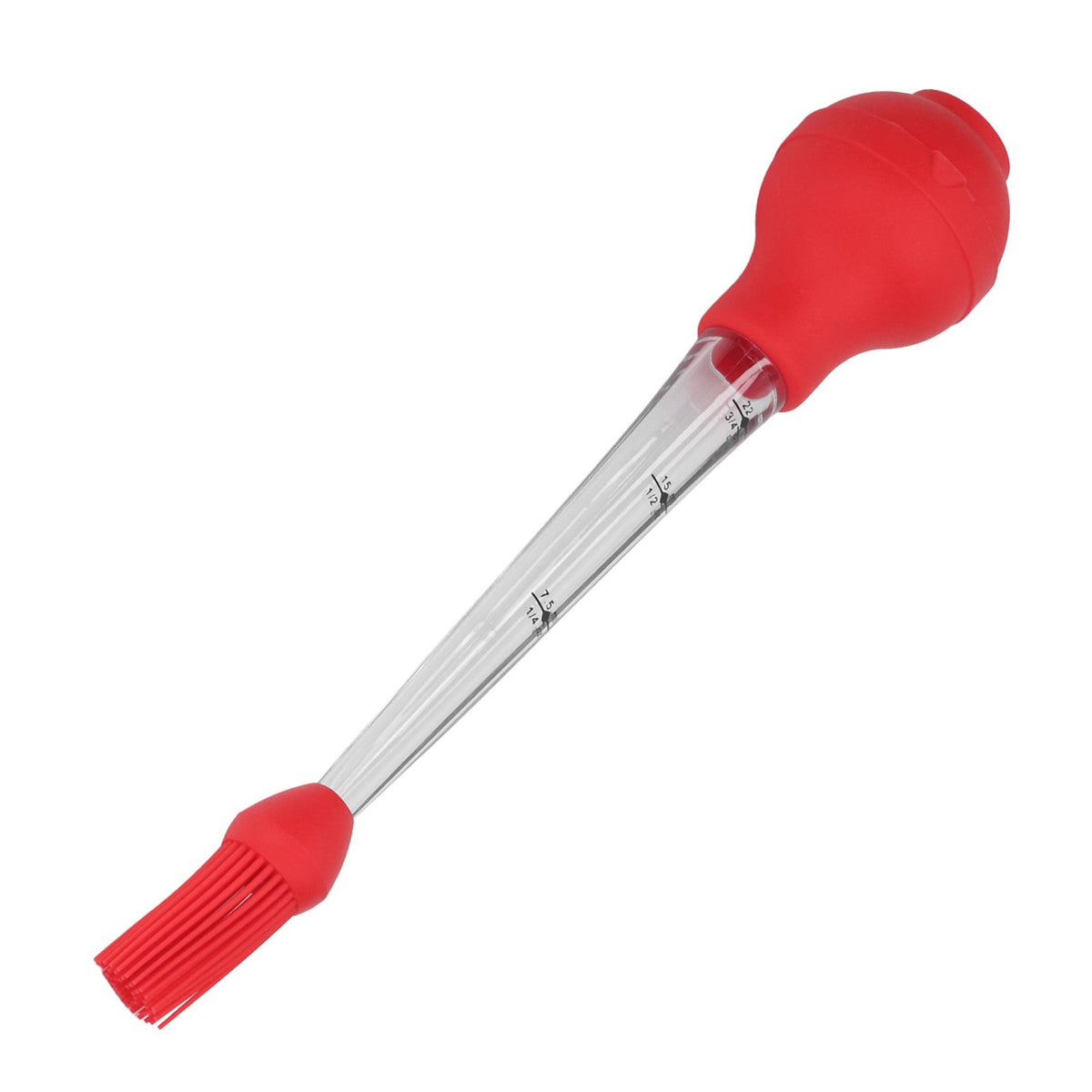 Turkey Baster Needle with Sauce Brush Barbecue Oil Drip Seasoning Tube Tools Sauce Needle Red