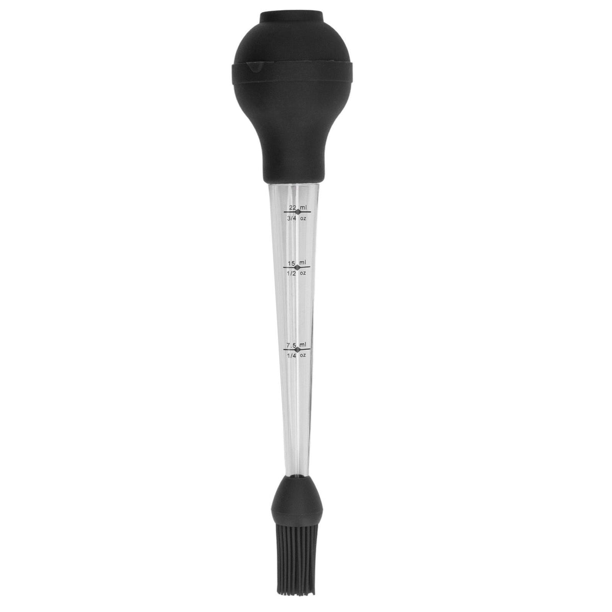Turkey Baster Needle with Sauce Brush Barbecue Oil Drip Seasoning Tube Tools Sauce Needle Black