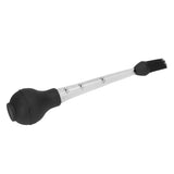 Turkey Baster Needle with Sauce Brush Barbecue Oil Drip Seasoning Tube Tools Sauce Needle Black - 45-Degree Angle