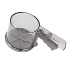 Flour Sifter Sieve PP Transparent Adjustable Fine Mesh One Hand Operation Powder Sifter Sieve for Kitchen Baking Single Layer