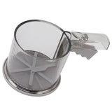 Flour Sifter Sieve PP Transparent Adjustable Fine Mesh One Hand Operation Powder Sifter Sieve for Kitchen Baking Single Layer - Close-Up Angle