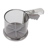 Flour Sifter Sieve PP Transparent Adjustable Fine Mesh One Hand Operation Powder Sifter Sieve for Kitchen Baking Single Layer - Extra Image