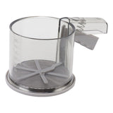 Flour Sifter Sieve PP Transparent Adjustable Fine Mesh One Hand Operation Powder Sifter Sieve for Kitchen Baking Single Layer