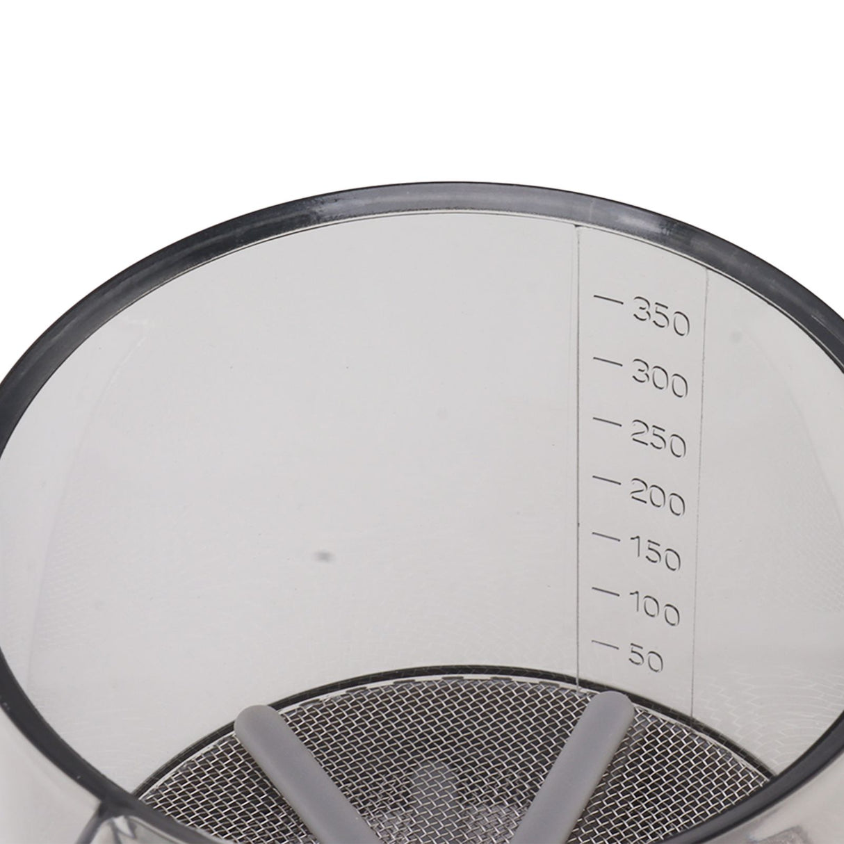 Flour Sifter Sieve PP Transparent Adjustable Fine Mesh One Hand Operation Powder Sifter Sieve for Kitchen Baking Double Layer