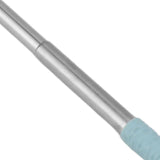 Collapsible Stainless Steel Drinking Straw Reusable Metal Straw with Cleaning Brush for Travel Work Blue - Extra Image