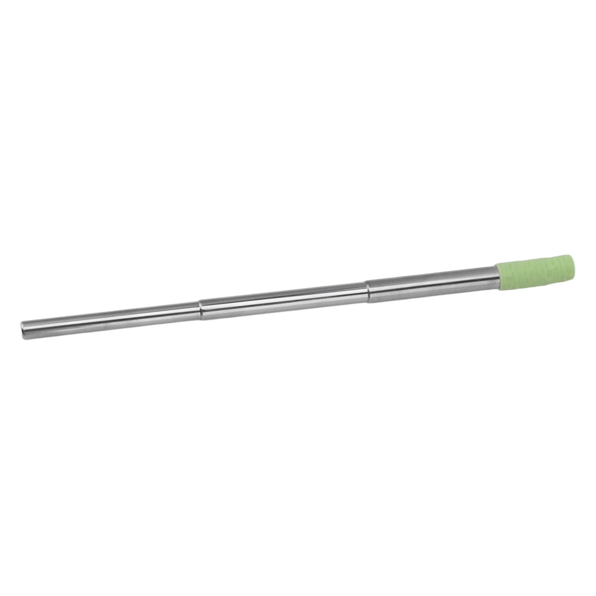 Collapsible Stainless Steel Drinking Straw Reusable Metal Straw with Cleaning Brush for Travel Work Green