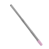 Collapsible Stainless Steel Drinking Straw Reusable Metal Straw with Cleaning Brush for Travel Work Purple