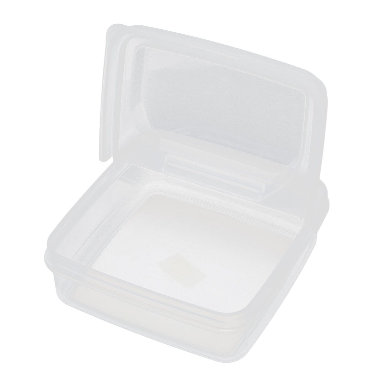 3Pcs Flip Lid Cheese Container Transparent Clear PP Food Storage Box Case for Fridge