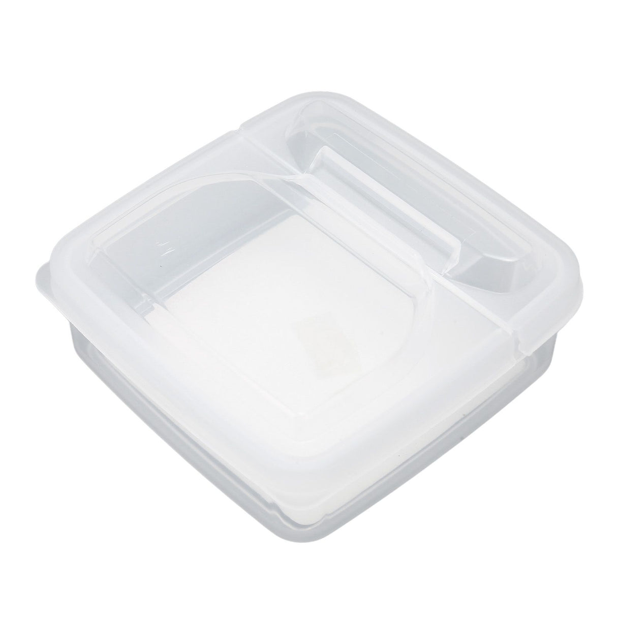 3Pcs Flip Lid Cheese Container Transparent Clear PP Food Storage Box Case for Fridge