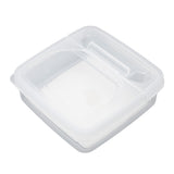 3Pcs Flip Lid Cheese Container Transparent Clear PP Food Storage Box Case for Fridge - Extra Image