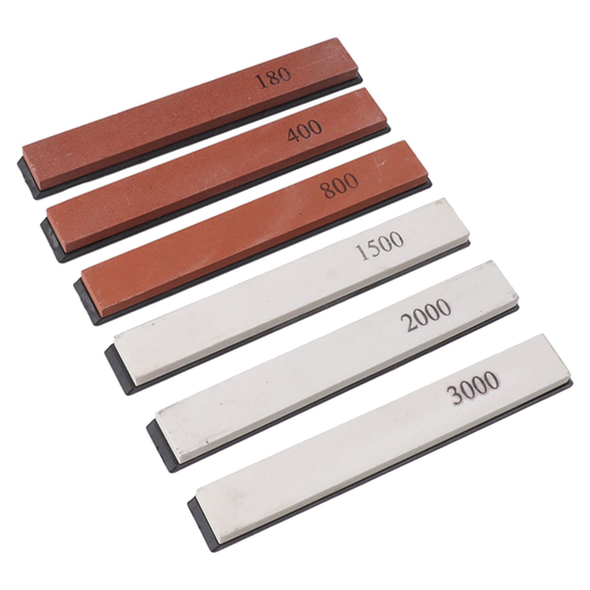 6pcs Knife Sharpener Stone Professional Built in Base Angle Guide Knife Grindstone for Knives Scissors