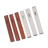 6pcs Knife Sharpener Stone Professional Built in Base Angle Guide Knife Grindstone for Knives Scissors - Top-Down View