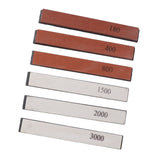 6pcs Knife Sharpener Stone Professional Built in Base Angle Guide Knife Grindstone for Knives Scissors - Close-Up Angle