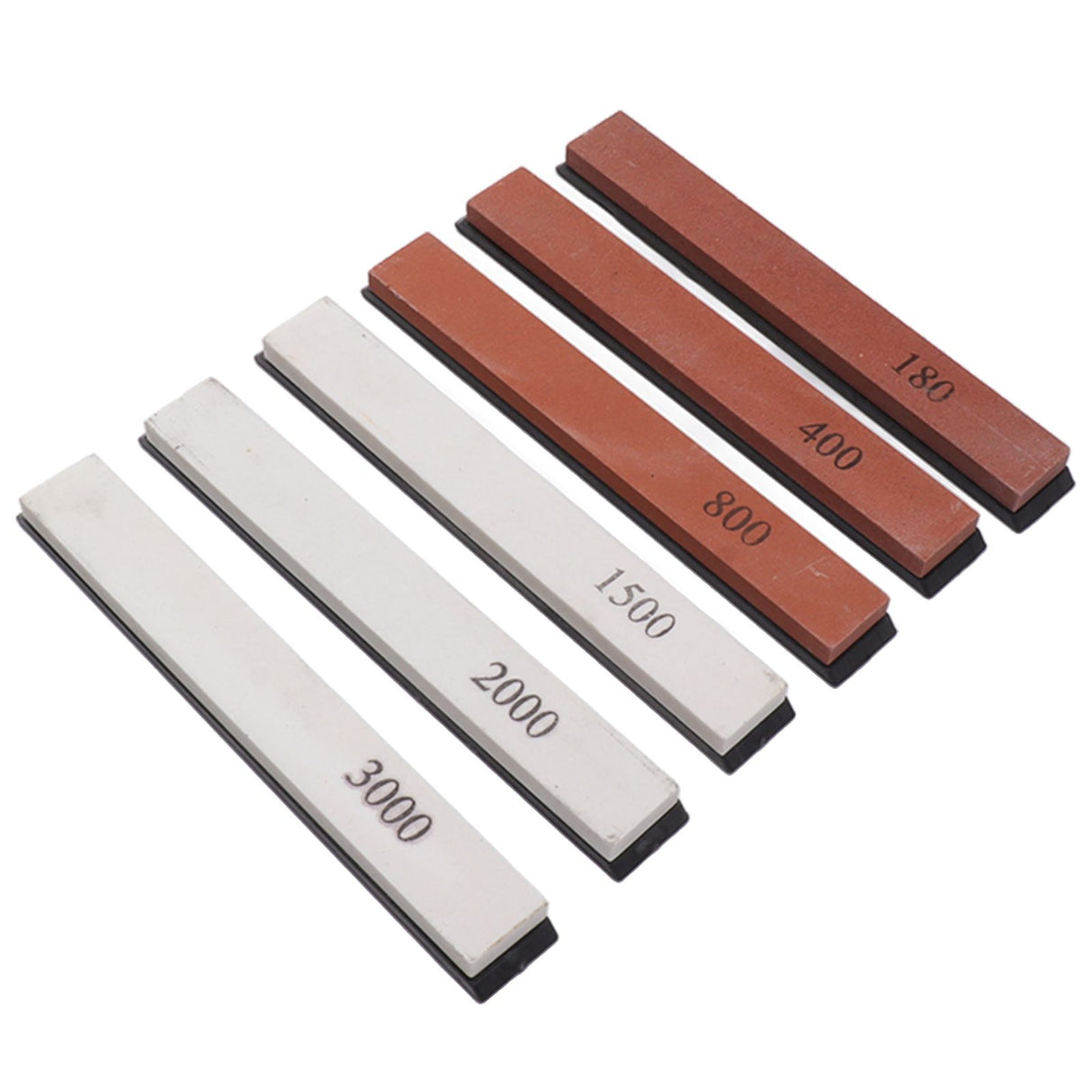6pcs Knife Sharpener Stone Professional Built in Base Angle Guide Knife Grindstone for Knives Scissors