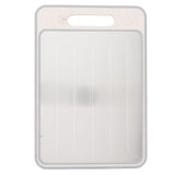 Defrosting Cutting Board Double Sided Chopping Board with Knife Sharpener for Kitchen Cooking Khaki