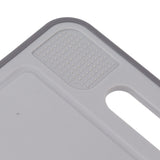 Double Sided Cutting Board Rapid Thawing and Grinding Plate with Knife Sharpener for Kitchen Grey - Extra Image