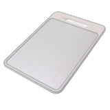 Double Sided Cutting Board Rapid Thawing and Grinding Plate with Knife Sharpener for Kitchen Khaki