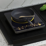 Stainless Steel Gas Stove Cover Noodle Board for Cooktop Electric Stove Range Burner Cover Expand Kitchen Workspace Black