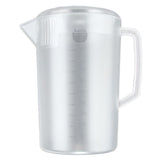 Water Pitcher PC Plastic High Temperature Resistance Frosted Kettle Mix Drinks Water Jug with Scale and Lid for Lemonade Beverage Ice Tea Transparent 3500ml