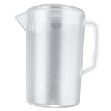 Water Pitcher PC Plastic High Temperature Resistance Frosted Kettle Mix Drinks Water Jug with Scale and Lid for Lemonade Beverage Ice Tea Transparent 3500ml