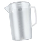 Water Pitcher PC Plastic High Temperature Resistance Frosted Kettle Mix Drinks Water Jug with Scale and Lid for Lemonade Beverage Ice Tea Transparent 3500ml