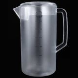 Water Pitcher PC Plastic High Temperature Resistance Frosted Kettle Mix Drinks Water Jug with Scale and Lid for Lemonade Beverage Ice Tea Transparent 3500ml