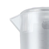 Water Pitcher PC Plastic High Temperature Resistance Frosted Kettle Mix Drinks Water Jug with Scale and Lid for Lemonade Beverage Ice Tea Transparent 3500ml