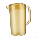 Water Pitcher PC Plastic High Temperature Resistance Frosted Kettle Mix Drinks Water Jug with Scale and Lid for Lemonade Beverage Ice Tea Dark Brown 5000ml