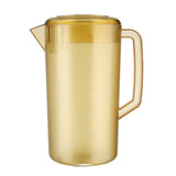 Water Pitcher PC Plastic High Temperature Resistance Frosted Kettle Mix Drinks Water Jug with Scale and Lid for Lemonade Beverage Ice Tea Dark Brown 5000ml