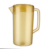Water Pitcher PC Plastic High Temperature Resistance Frosted Kettle Mix Drinks Water Jug with Scale and Lid for Lemonade Beverage Ice Tea Dark Brown 5000ml - Extra Image