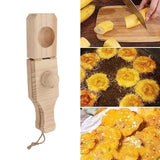 Banana Smasher Maker 2 in 1 Wooden Tostonera Plantain Press for Fried Plantains Chips Tostones Cups Potatoes - Extra Image